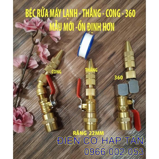 BÉC RỬA MÁY LẠNH - CONG - THẲNG - 360 – MẪU MỚI ỔN ĐỊNH HƠN