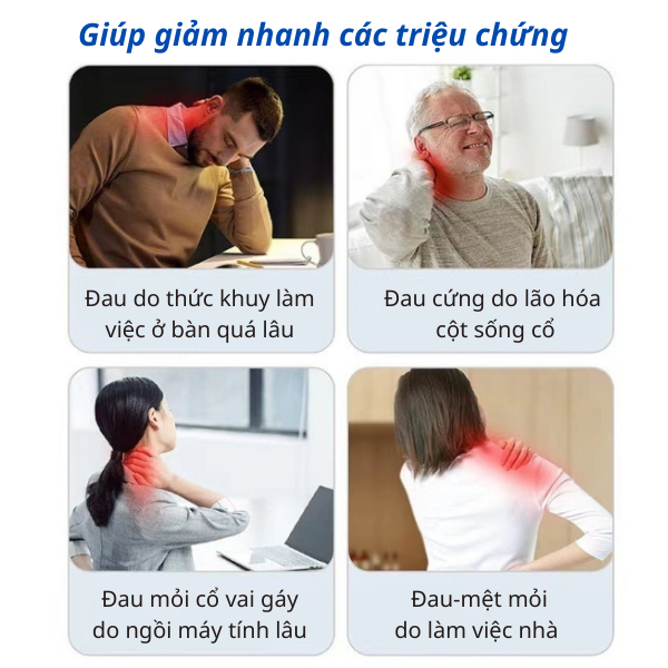 Máy Massage Xung Điện EMS có điều khiển từ xa,máy massage toàn thân,miếng dán massage cổ vai gáy thắt lưng bằng xung điện,8 chế độ - 19 cường độ xoa bóp sâu,giãn cơ lưu thông máu,giảm đau mỏi hiệu quả