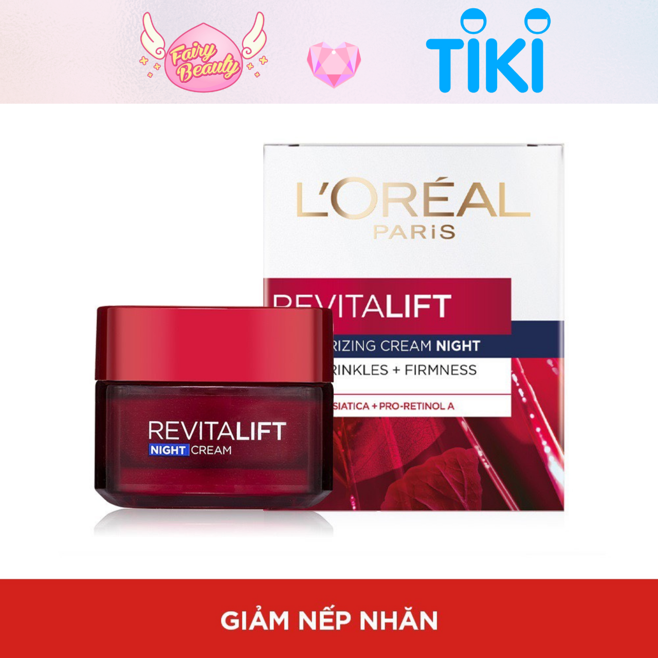 Kem Dưỡng Ban Đêm Chứa Retinol Chống Lão Hoá Và Săn Chắc Cho Làn Da Revitalift Night Cream 50/20ml