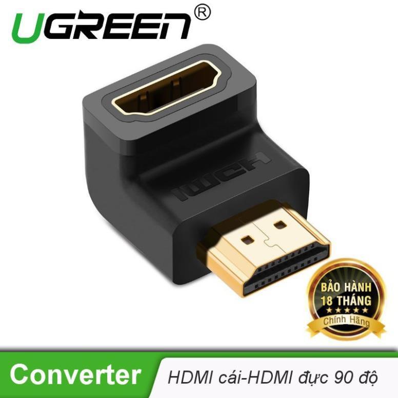 Đầu nối HDMI Ugreen 20109 đầu bẻ góc chính hãng - Hàng Chính Hãng