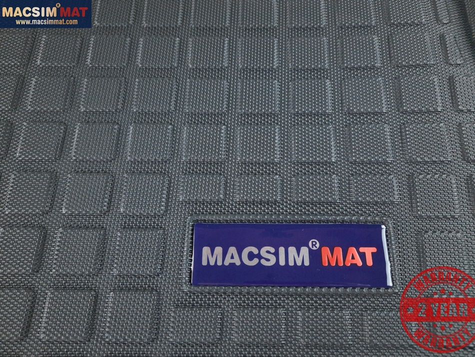 Thảm lót cốp xe ô tô Mercedes GLK 2012-2015 nhãn hiệu Macsim chất liệu TPV cao cấp màu đen