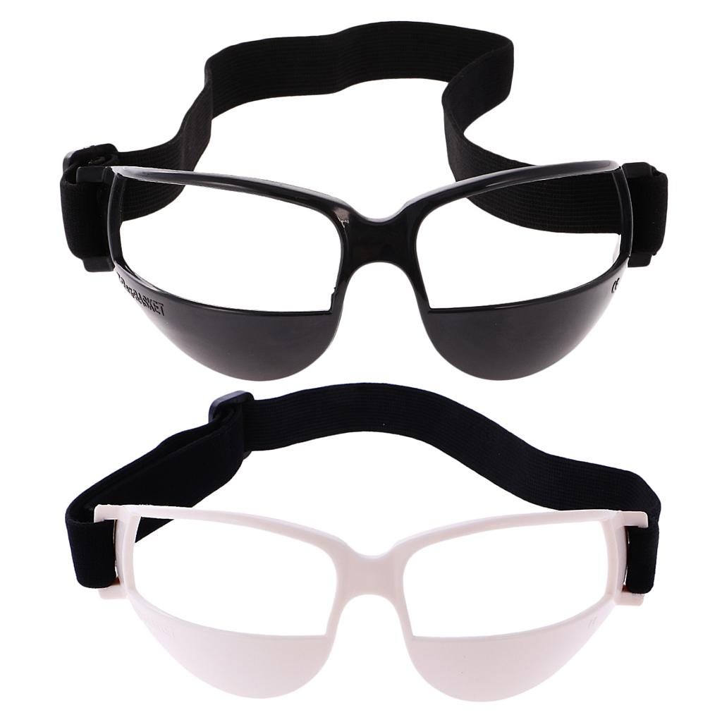 Professional Basketball Glasses Dribble Dribbling Specs Anti Down Goggles Basketball Training Aid, White or Black