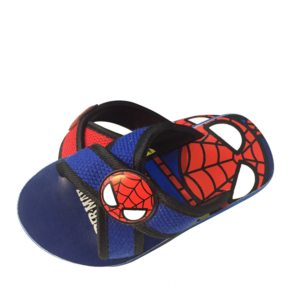 Dép siêu nhân nhện Spider Man cho bé trai chất liệu nhựa xốp cao cấp, siêu nhẹ êm chân, bền đẹp Spider33C xuất xứ Thái Lan