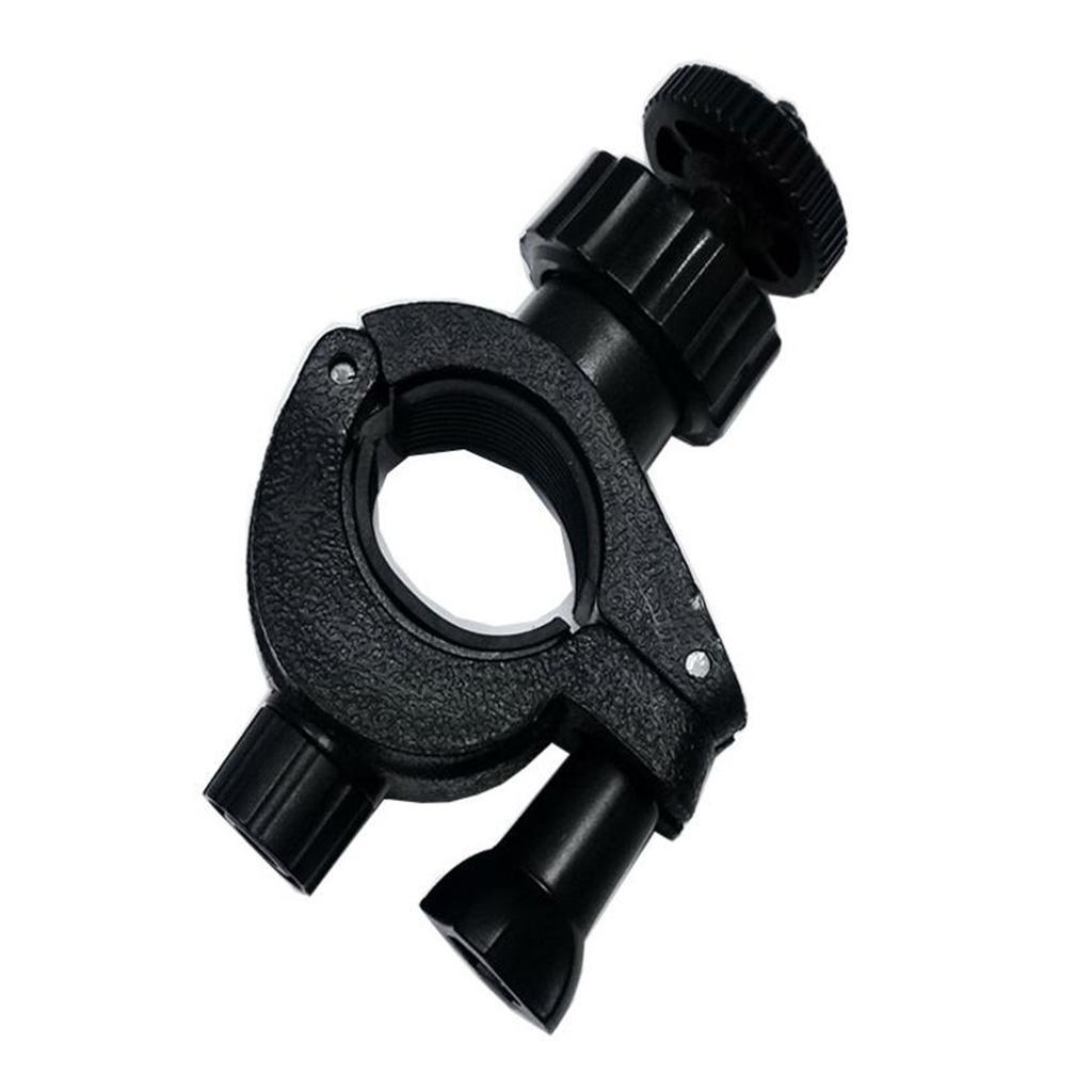 2x Ball Head Clamp Mount 1/4" Screw Mount Swivel Bracket for Tripod Black