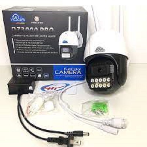 Camera IP Wifi ngoài trời DZ3000 PTZ xoay 355 độ, 3.0Mpx 1296P hình ảnh ULTRA HD siêu nét
