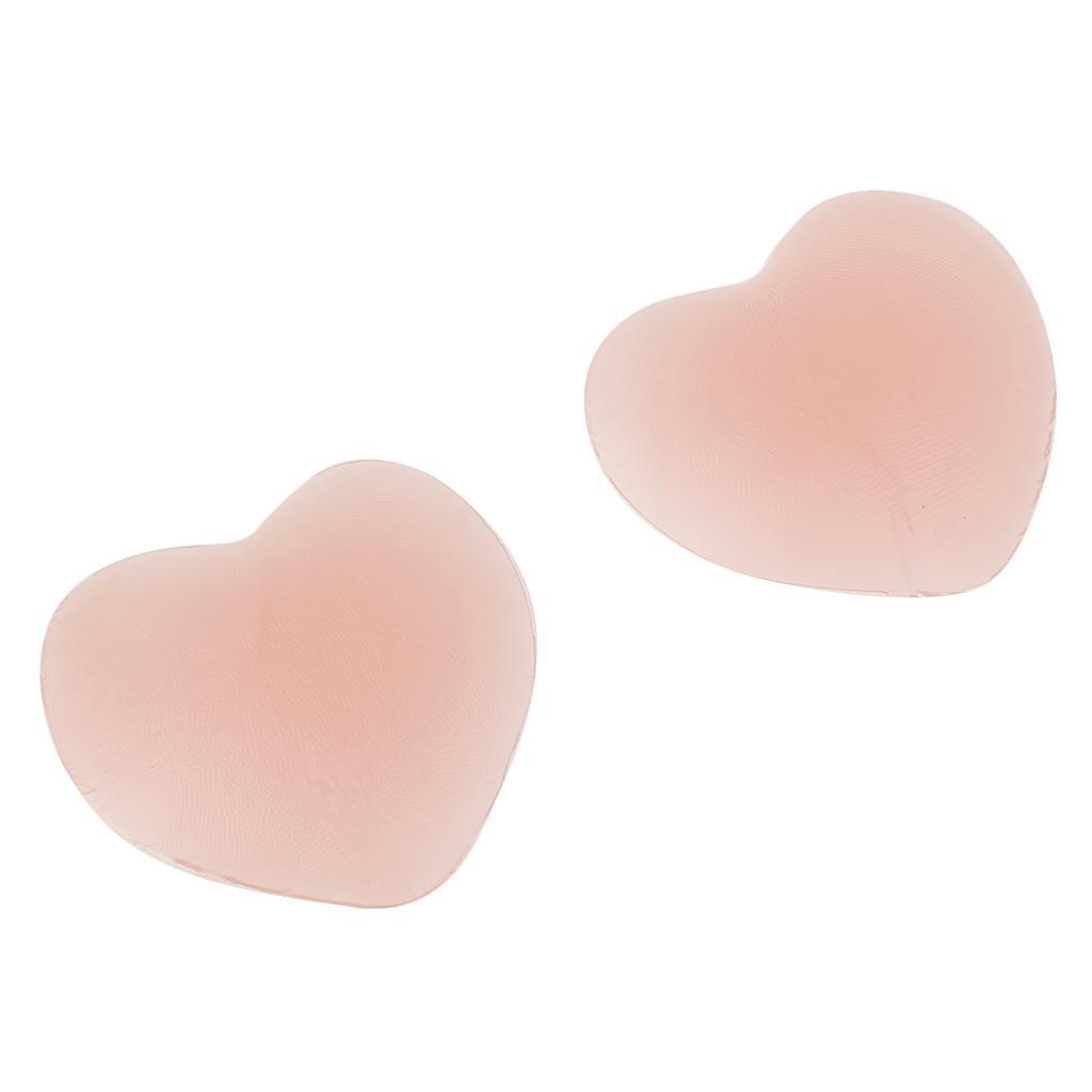 Silicone Nipple Covers Self Adhensive Nipple Pasties Invisible Breast Pads, 1/2/3Pairs, Heart, Round, Petal Shaped - Round+Heart, as described