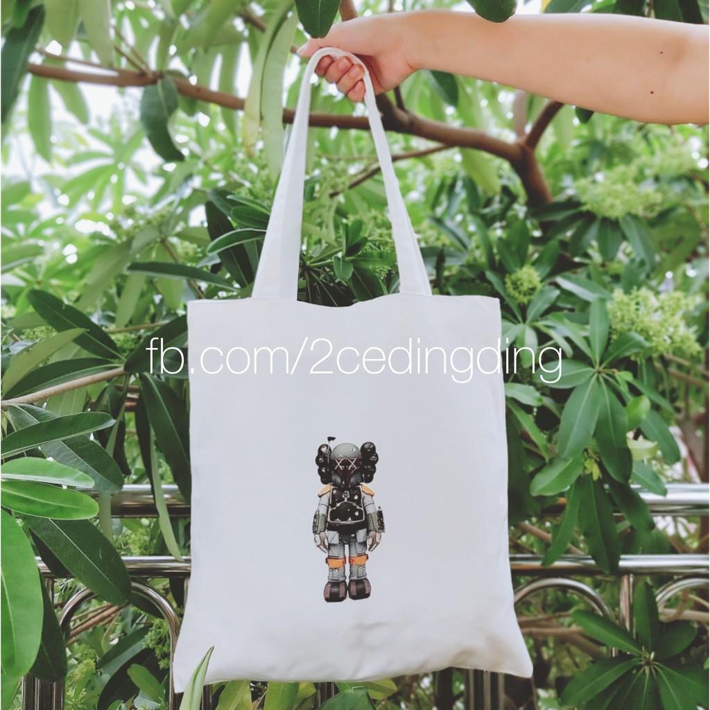 Túi tote trắng KAWS_3