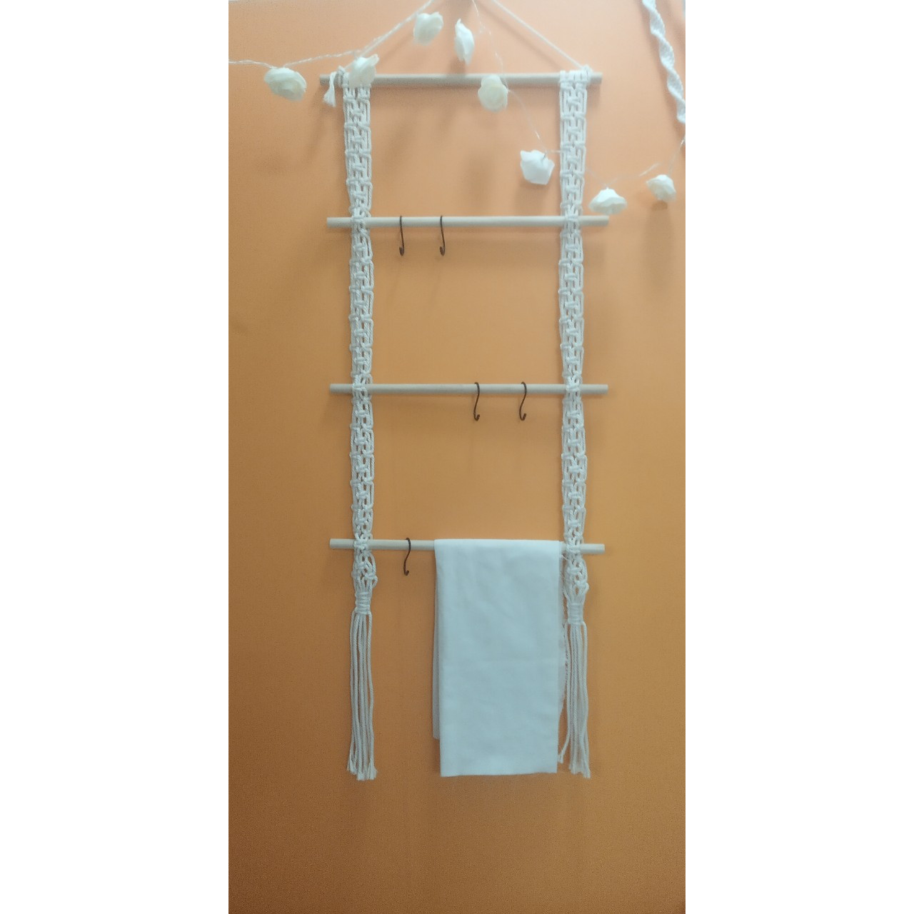 Thang dây tết macrame trang trí treo đồ đa năng