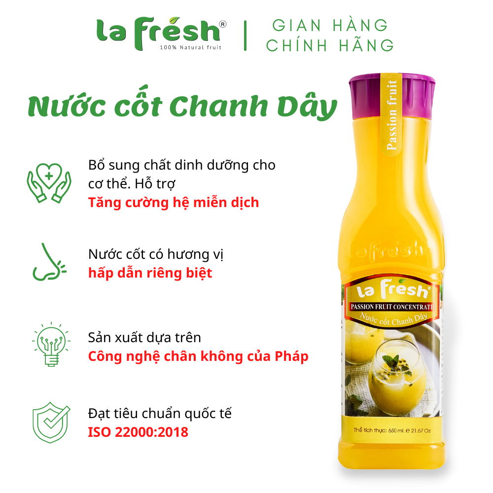 Nước cốt chanh dây La Fresh