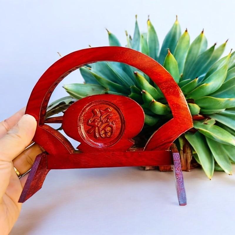 Bộ đũa sứ thờ cao cấp RỒNG VIỆT, đũa sứ kèm chân gỗ hương khắc thủ công cao cấp