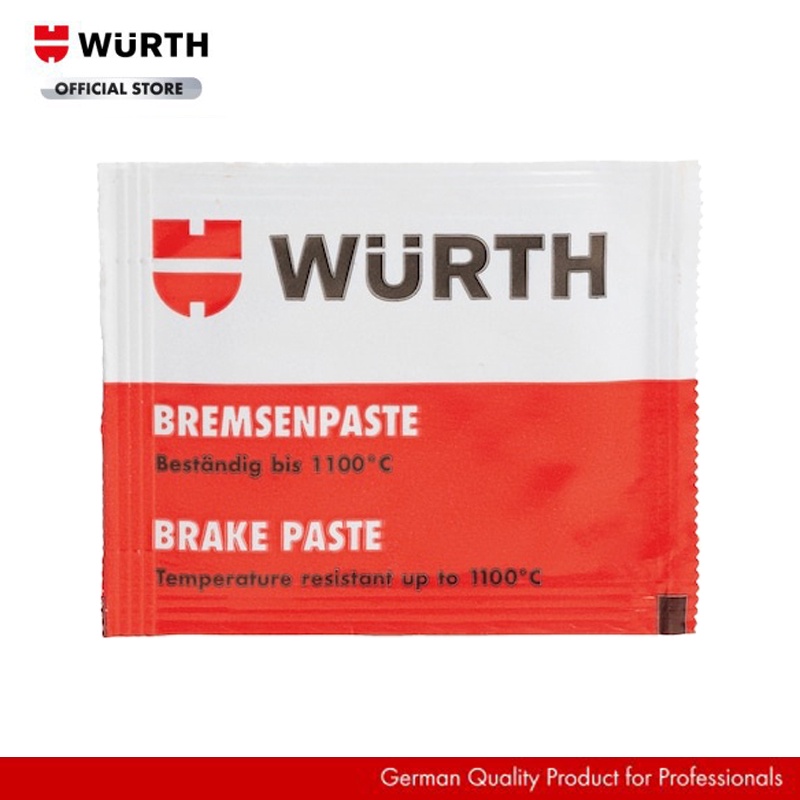 Wurth Combo Vệ Sinh Thắng Tẩy Rửa Dầu Mỡ Và 2 Loại Mỡ Chuyên Dụng Cho Ô tô Mỡ Tra Ống Phanh 10g Và Mỡ Tra Má Phanh 5,5ml