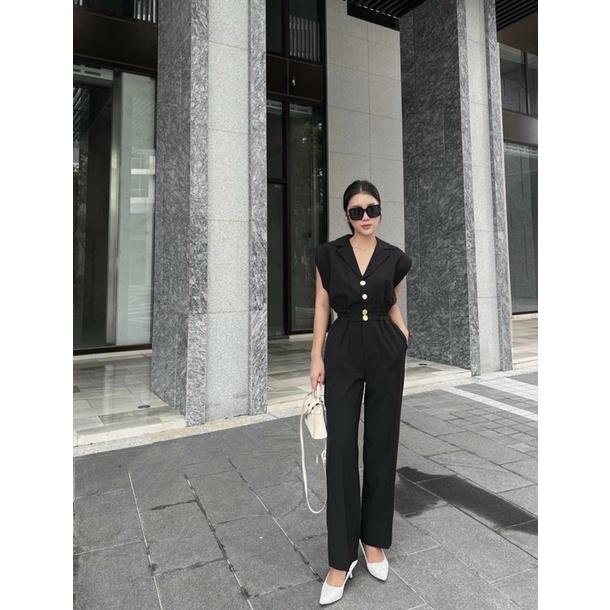 JUMPSUIT VEST QUẦN ỐNG RỘNG