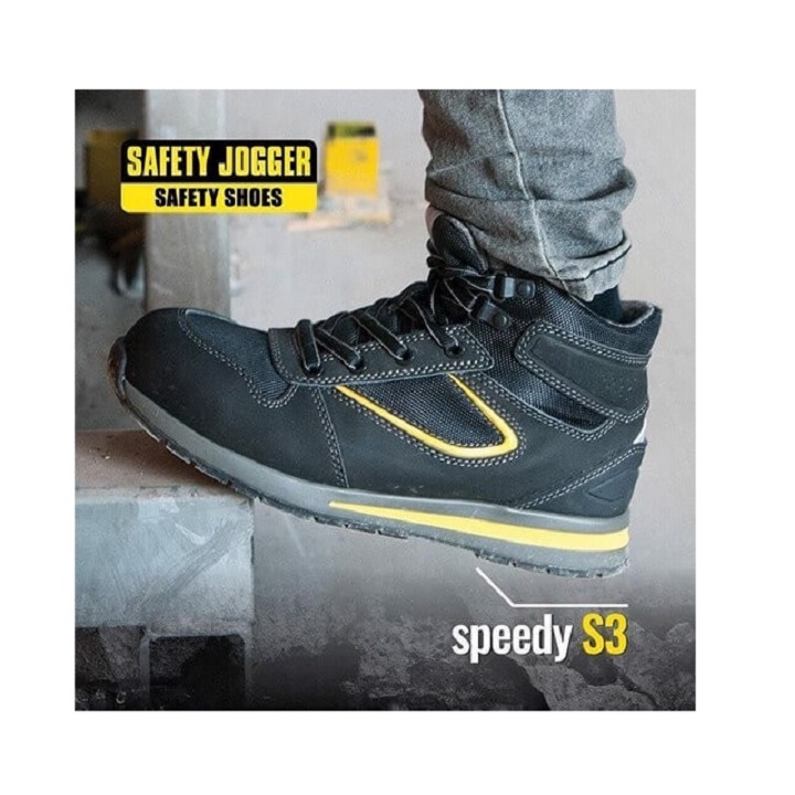 [Hàng Chính Hãng] Giày Bảo Hộ Safety Jogger Speedy, Da Chất Lượng Cao, Đế PU,  Chịu Nhiệt Cao, Chống Trượt, Đâm Xuyên