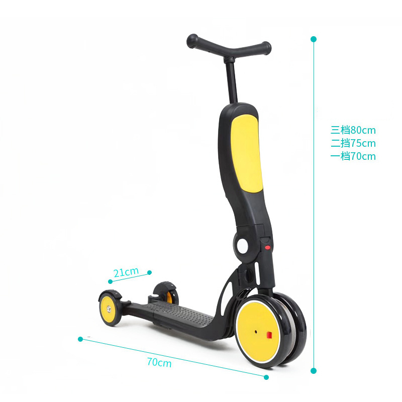 Xe Scooter Trẻ Em Đa Năng 5 Trong 1 DGN5-2 Kết Hợp Xe Đạp 3 Bánh Và Xe Chòi Chân Cho Bé 1-6 Tuổi