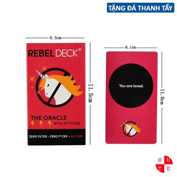 Bộ Bài Oracle Rebel Deck 60 Lá Bài Tặng Đá Thanh Tẩy