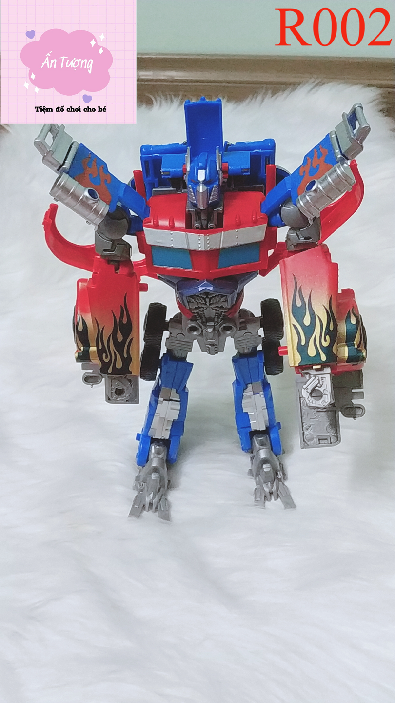 Đồ Chơi Rô Bốt Biến Hình Optimus Prime Bumblebee Biến Hình,Rô bốt Biến Hình Ô tô Transformer 2in1 cỡ vừa màu xanh