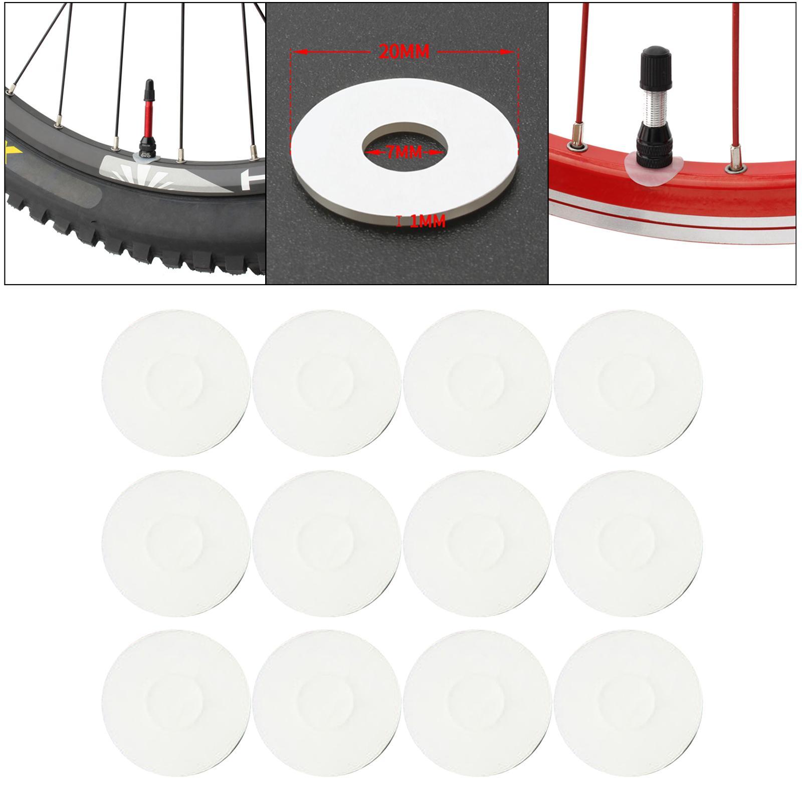 12Pcs Mountain Road French Valve Sticker Rim Repair