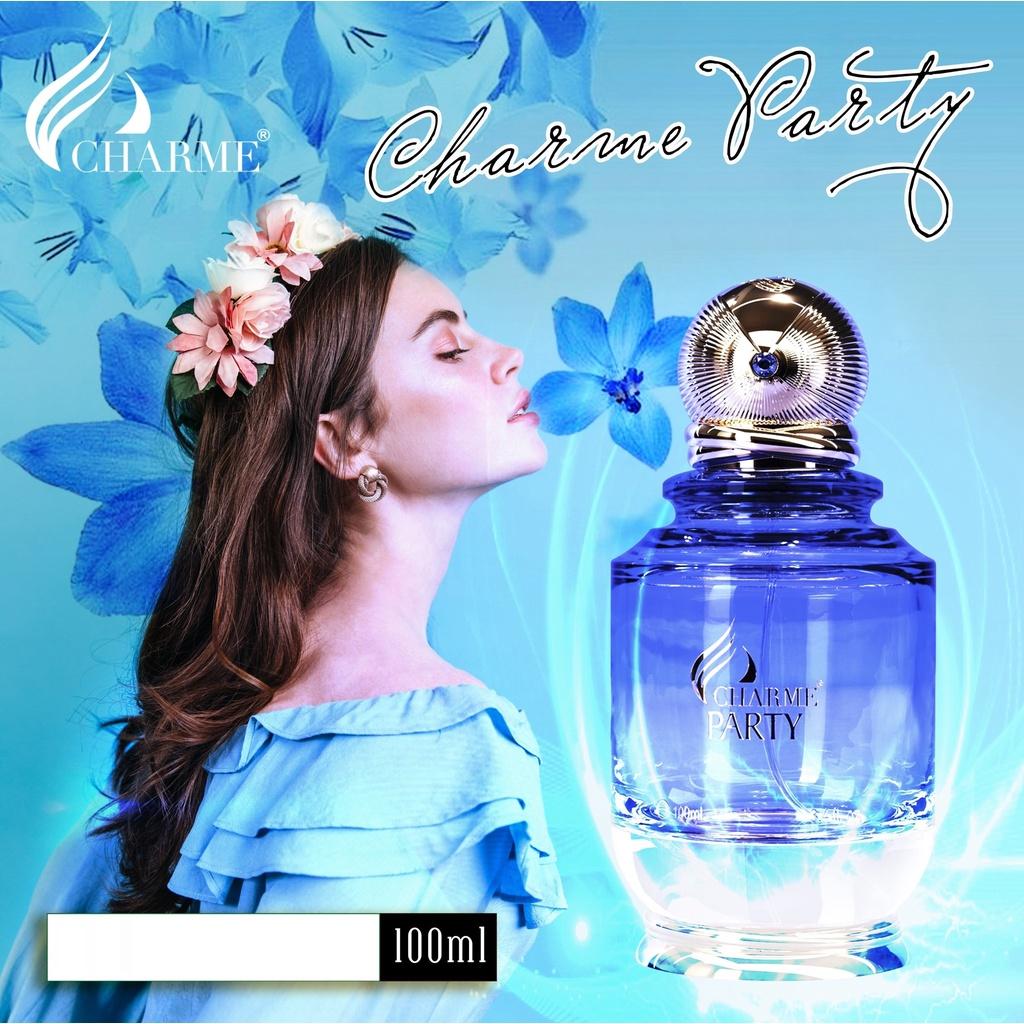 Nước hoa nữ thơm lâu, Charme Party, hương thơm quyến rũ, dành cho các buổi tiệc đêm, 100ml