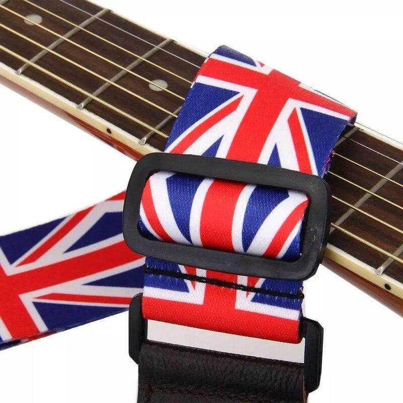 Nylon Guitar Strap for Acoustic Electric Guitar and Bass Multi-Color Guitar Belt Adjustable Colorful Printing Nylon Straps