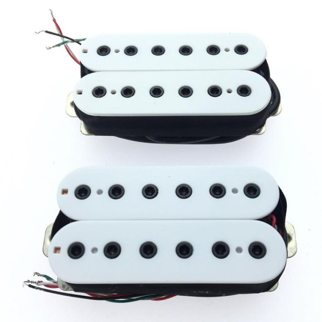 Guitar Parts Accessory PICKUPS HUMBUCKER - Bridge & Neck Pickup SET - White