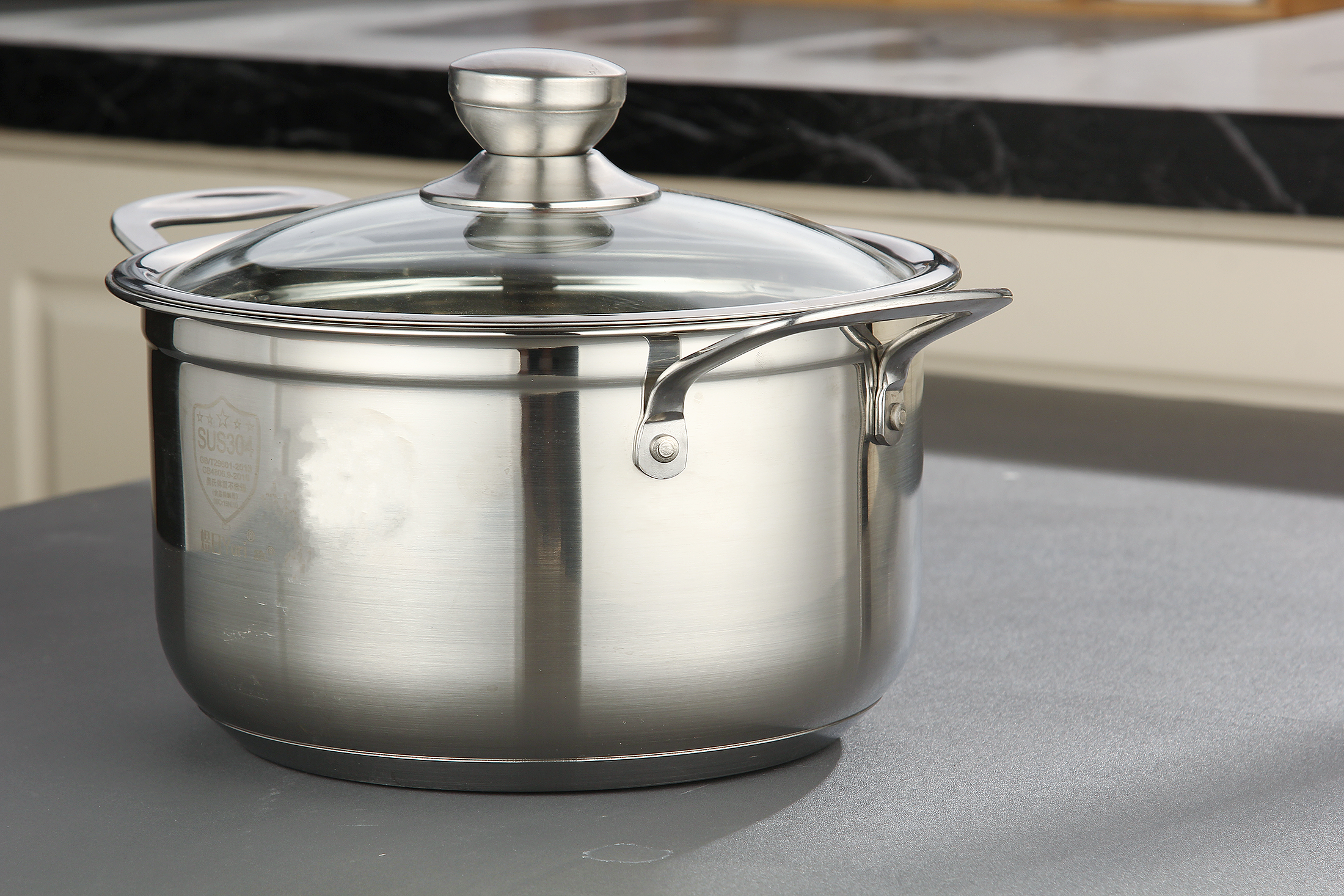 Bộ Nồi Inox 304 Cao Cấp 5 Đáy KOPPER - 3 Món Kích Thước 18 - 20 - 24 cm.