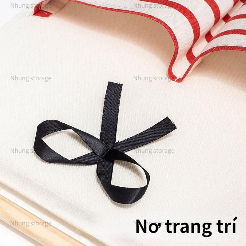 Túi Vải Lưu Trữ Đồ Treo Tường Phong Cách Hàn Quốc Vải Contton Thiết Kế Nhiều Túi Tiện Dụng Gia Đình