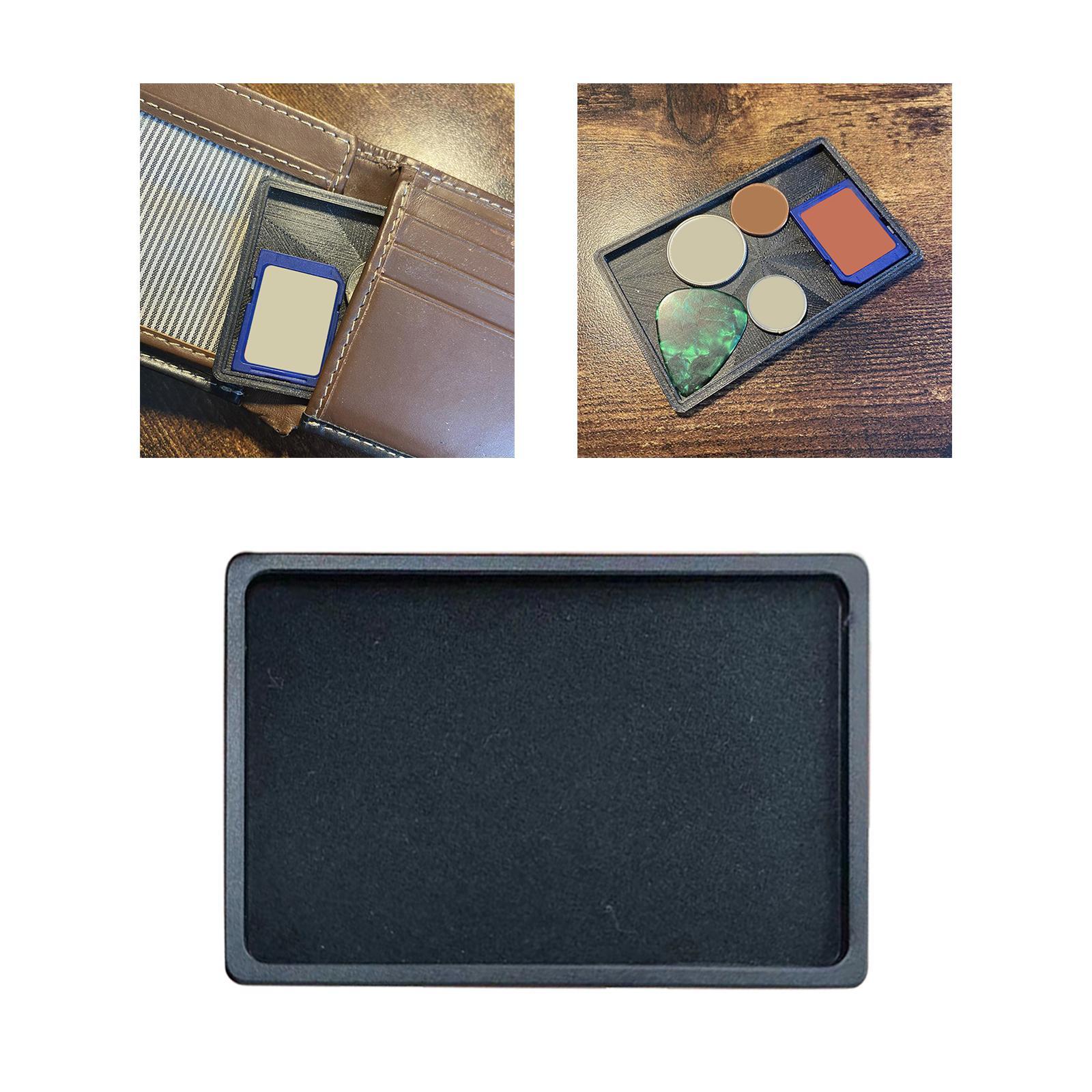 Coin Tray, Wallet Coin Storage Tray, Coin Organizer for Wallet Case Purse Card Holder, Coin Holder Case for Men Women