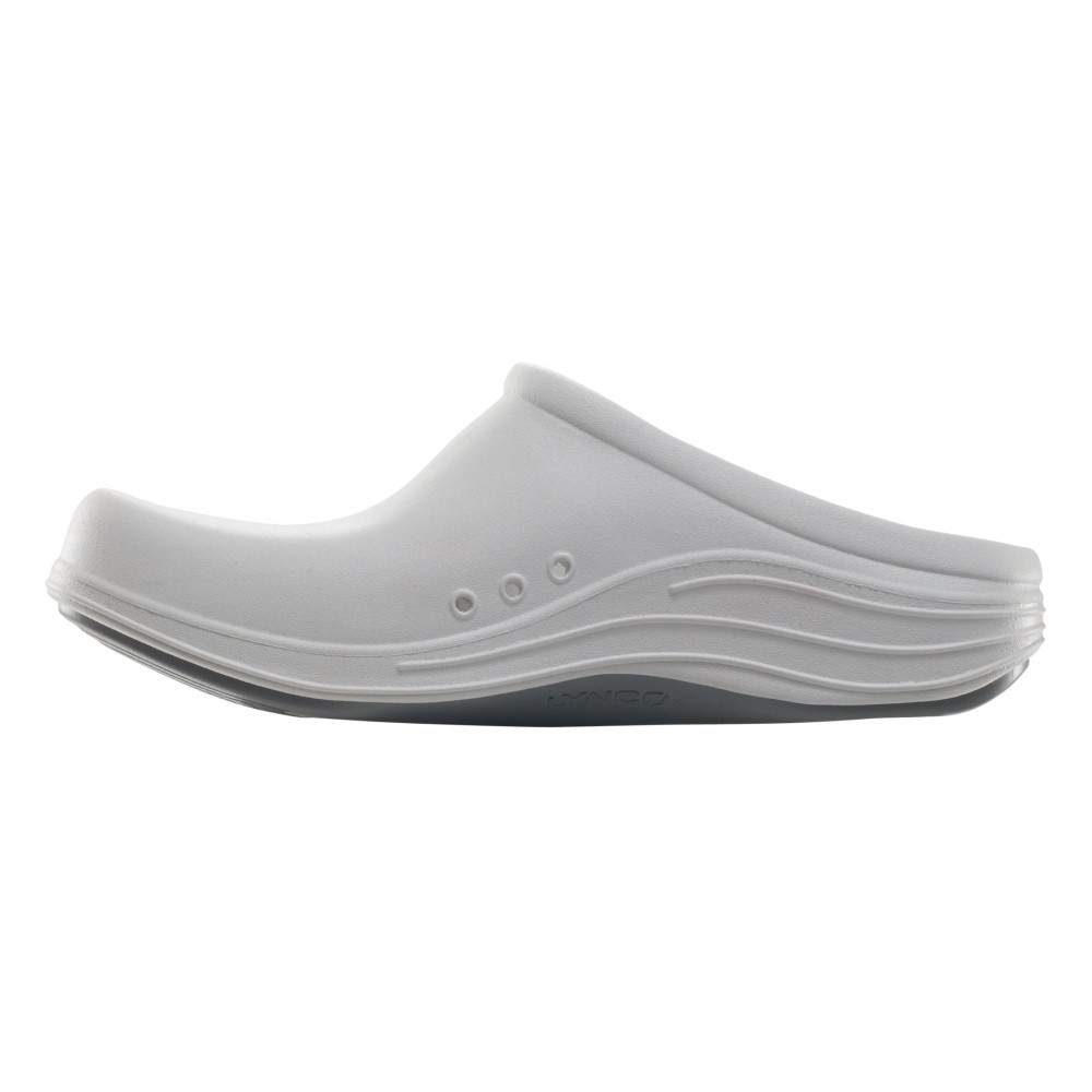 Giày lười sức khỏe nữ Aetrex Lynco Bondi White - Dép slip-on nâng vòm cao hỗ trợ khớp chân
