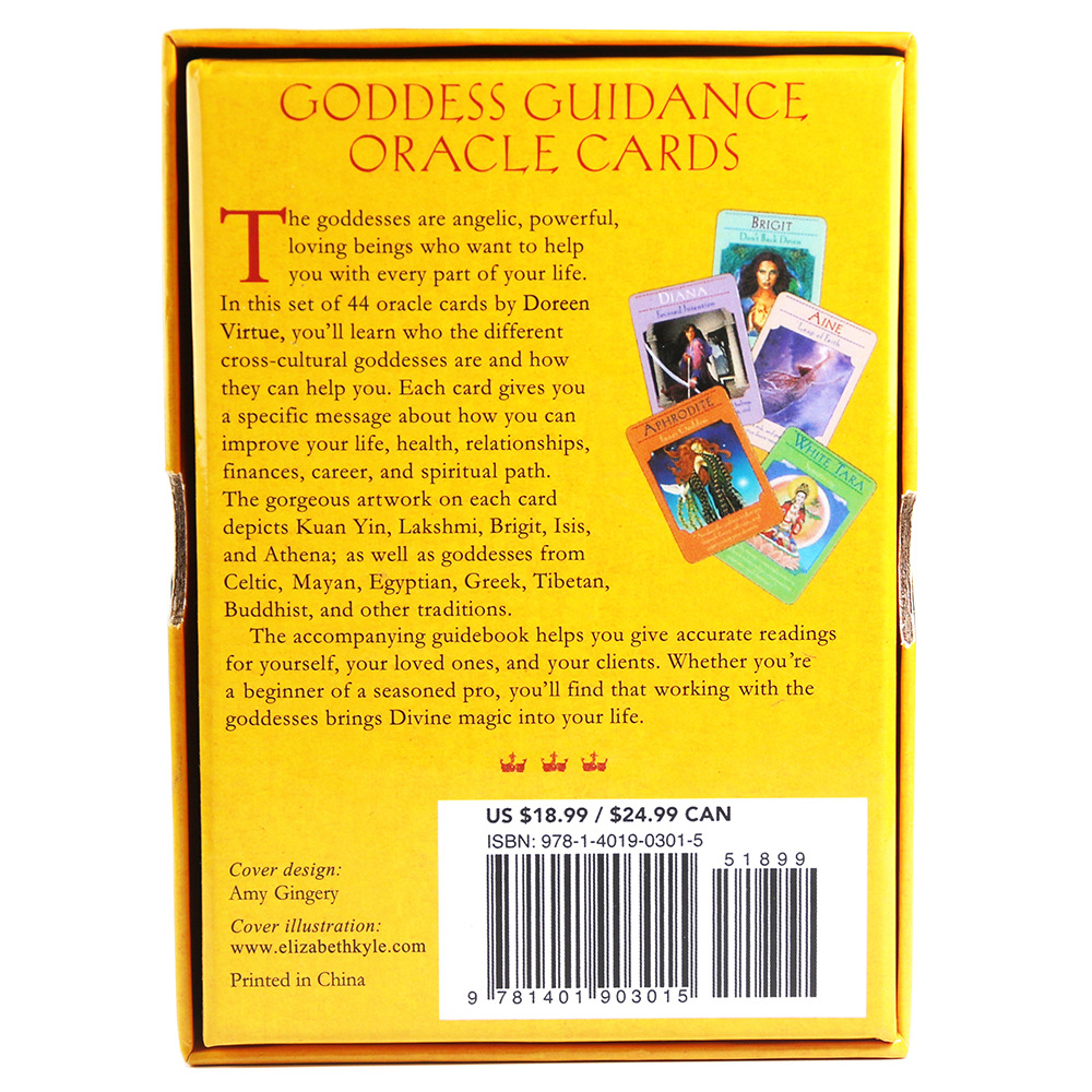 [Mạ Cạnh Size Gốc] Bộ bài Goddess Guidance Oracle 44 Lá Bài Hộp Cứng Cao Cấp Kèm Hướng Dẫn