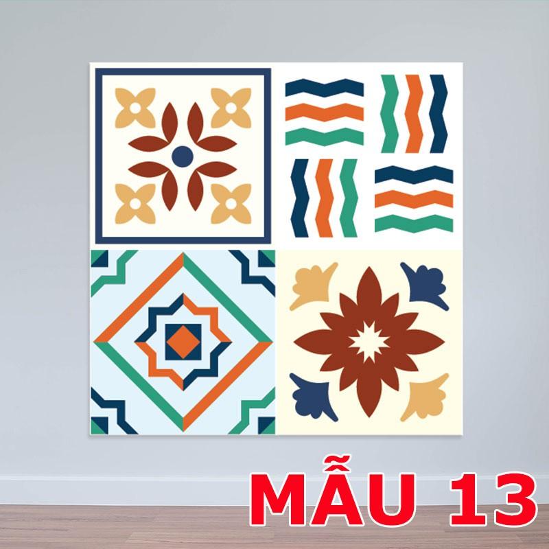SẴN DECAL GẠCH BÔNG RETRO 36 Ô 20X20