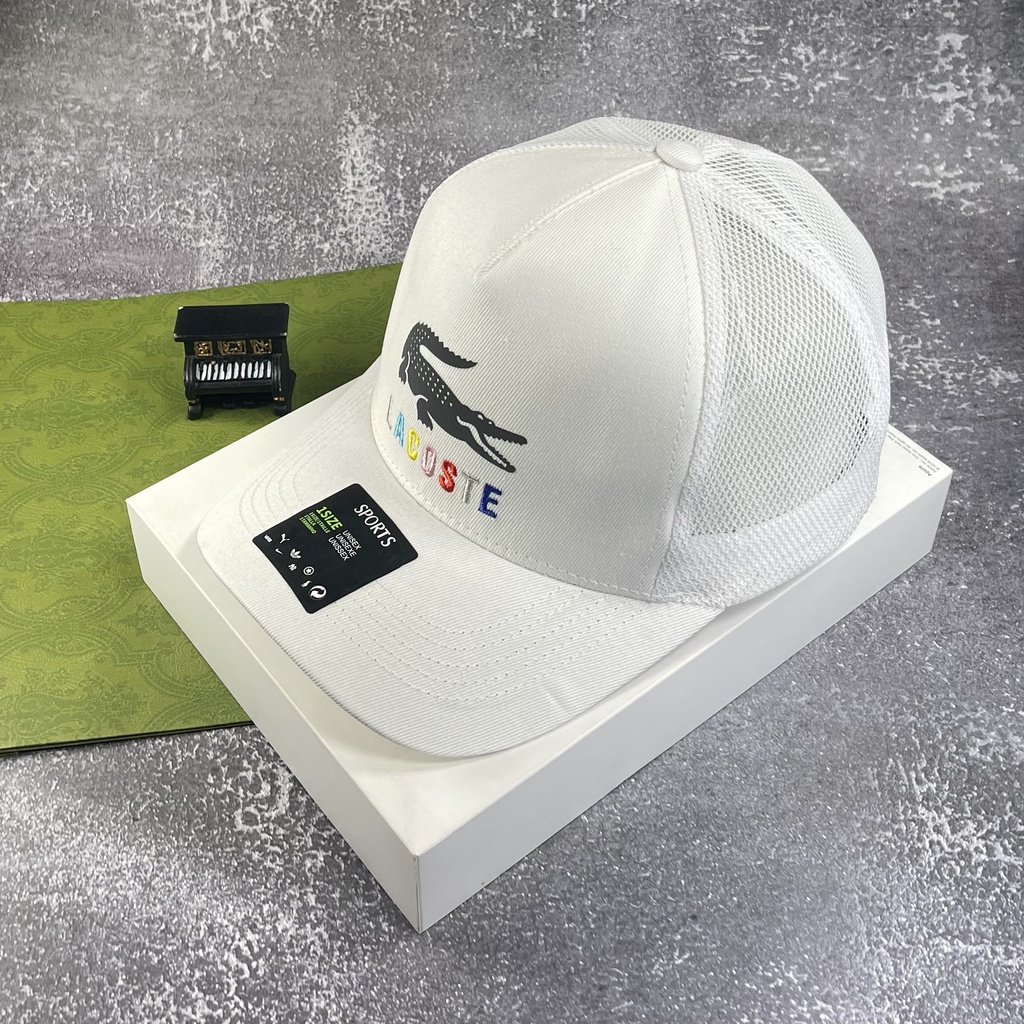 Combo 2 nón kết, mũ lưỡi trai Lacos vải kaki phối lưới form chuẩn siêu đẹp (Ảnh thật)