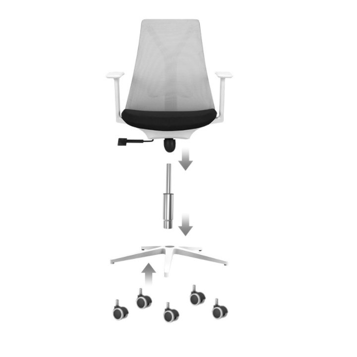 Ghế làm việc tựa lưng lưới, ghế văn phòng, ghế tựa lưng, ghế GHP059