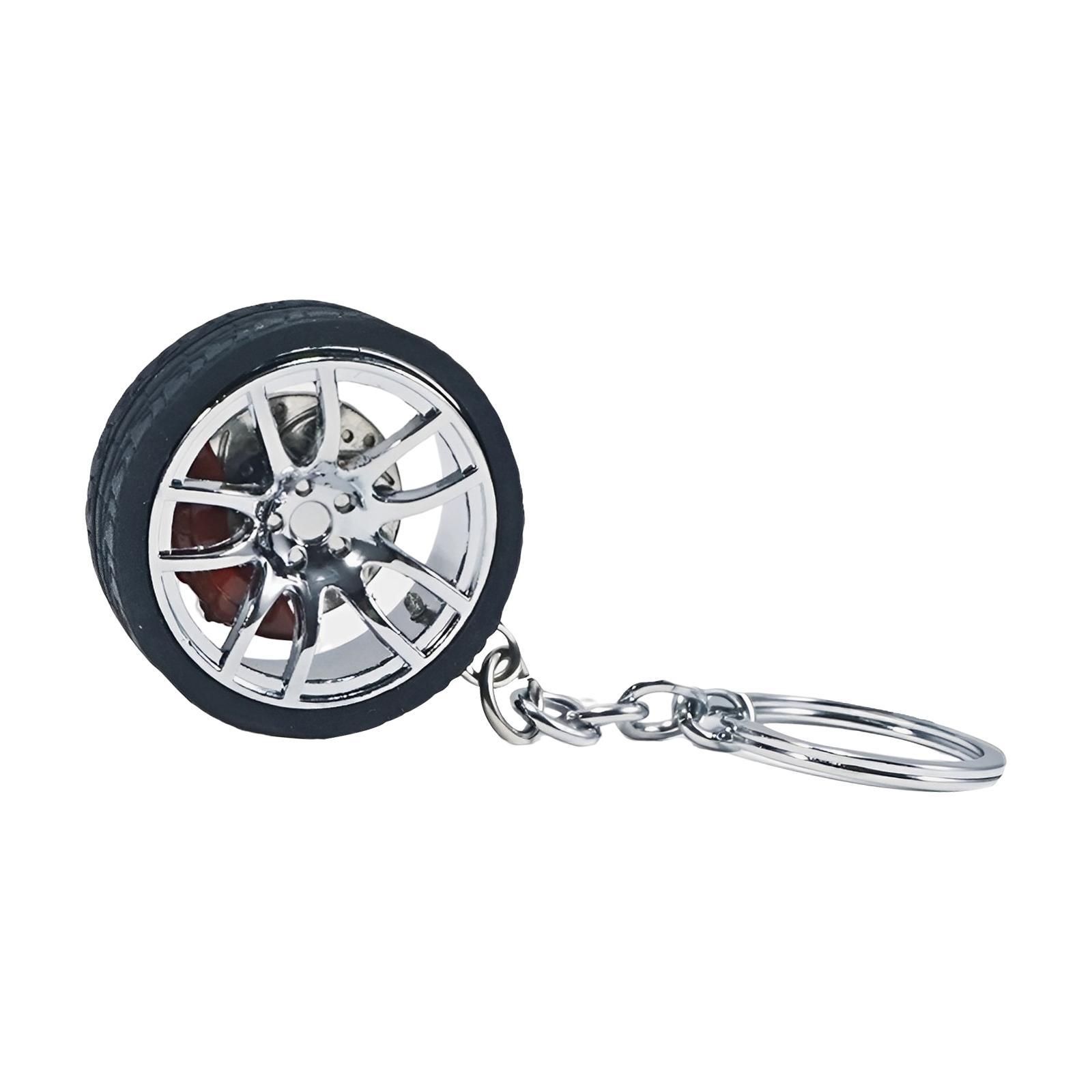Tire Keyring Creative Automobile Car Parts Model Key Chains Lovers