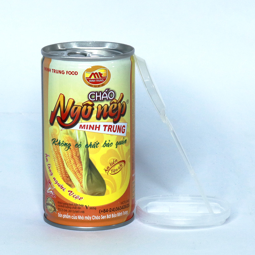 Cháo ngô nếp Minh Trung 365g (combo 6 lon - Cháo Ngô Nếp 6)