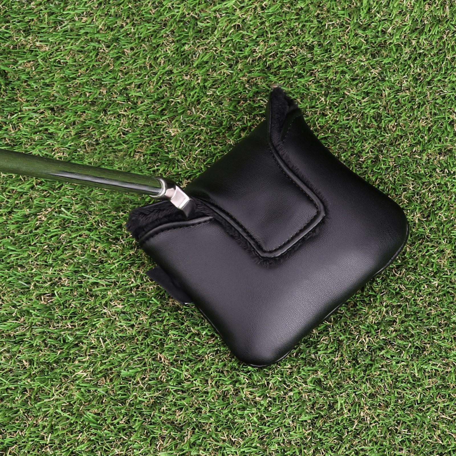 Golf Putter Head Cover Golf Club Headcover Waterproof Durable PU Leather Plush Lining Golf Putter Covers Protector for Women Men Golfer Gift