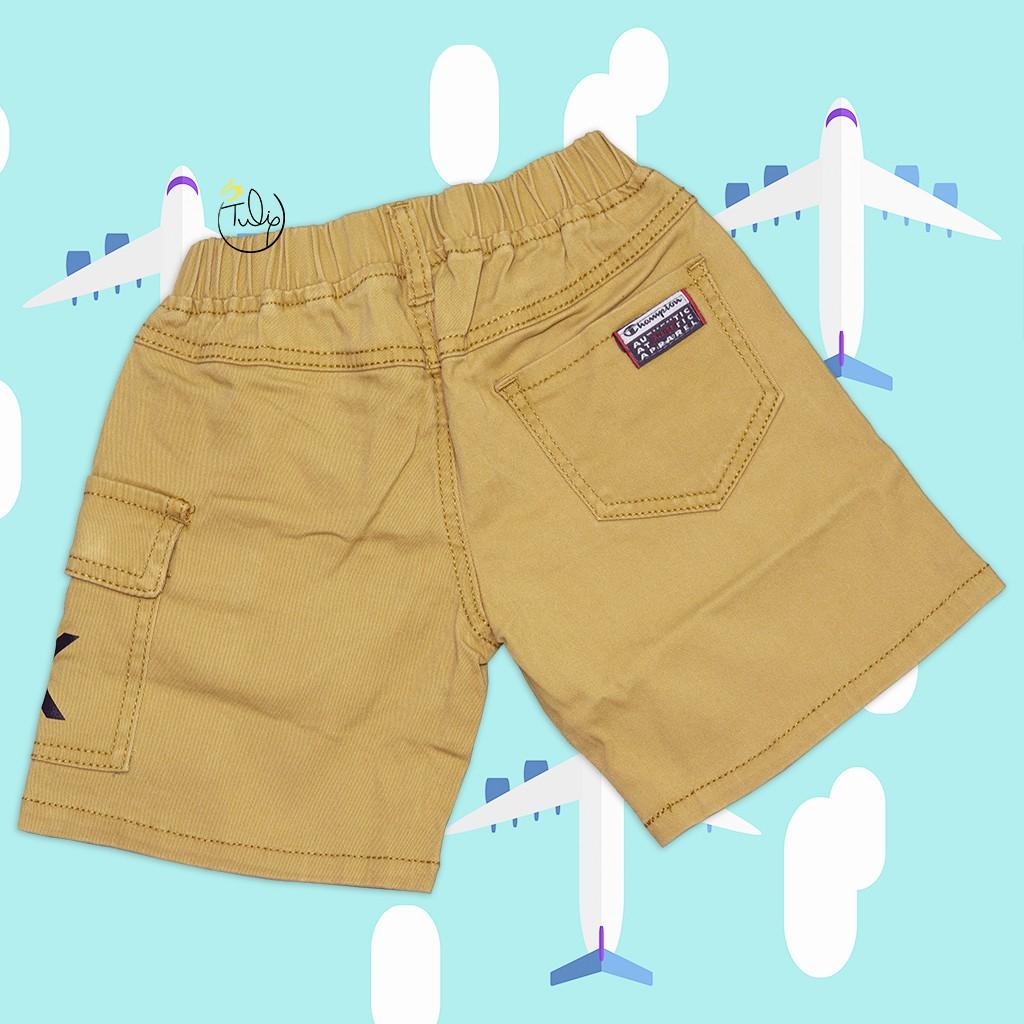 Quần short đùi jean thun cho bé trai size nhí