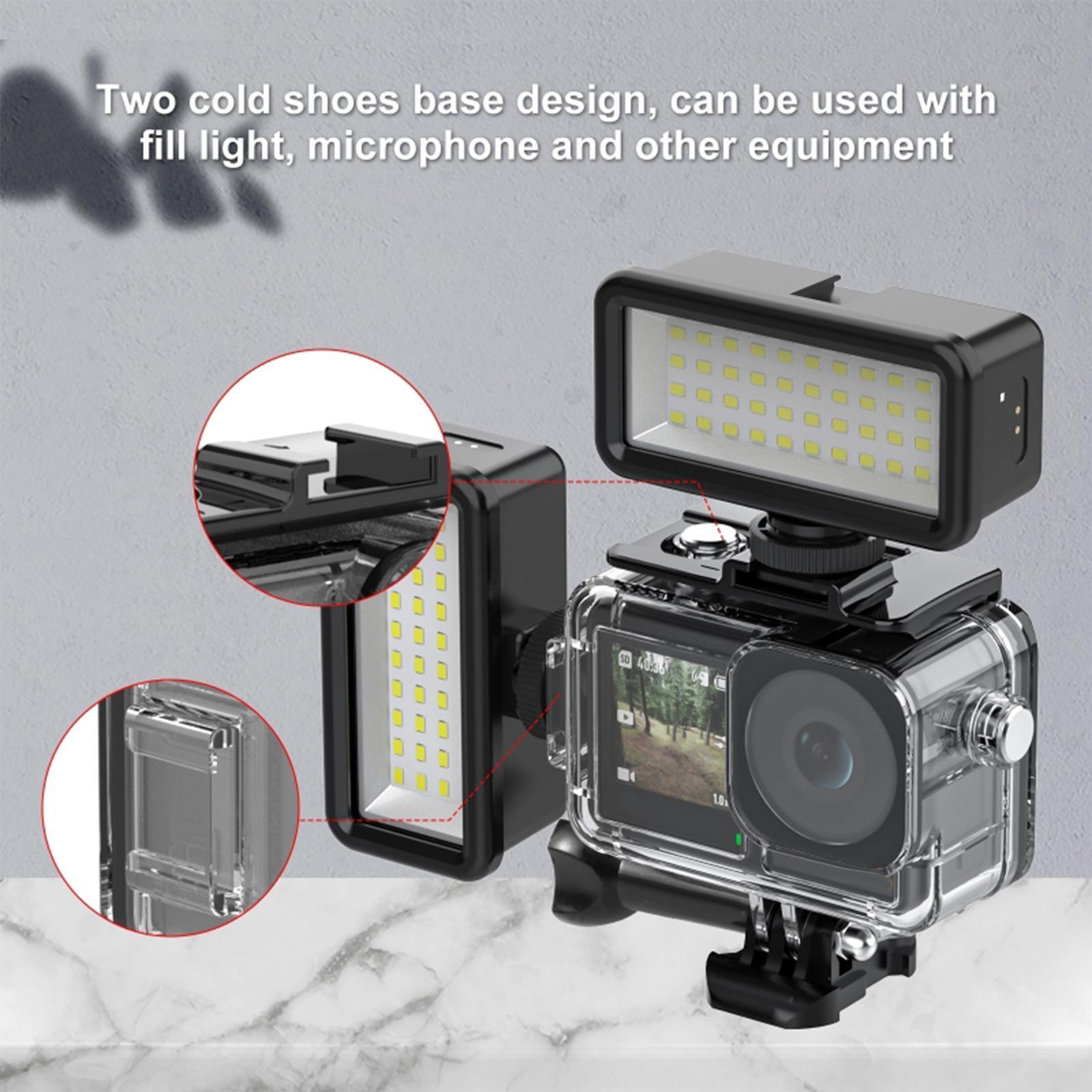 Underwater Camera Housing Case Protective Lens Guards Built in Two Cold Shoe