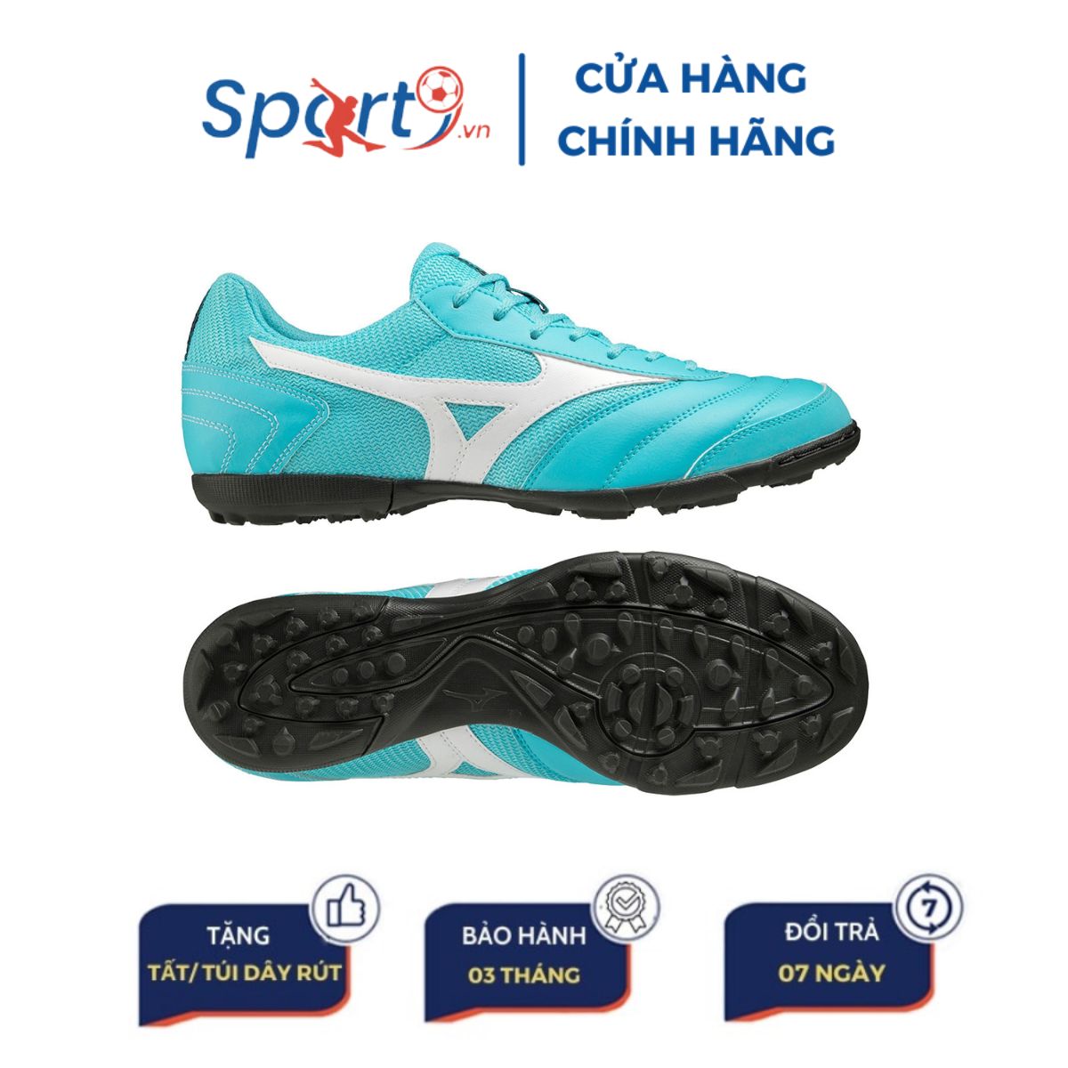 Mizuno Mrl Sala Club - Q1GB230370 - Xanh Ngọc/Trắng/Đen