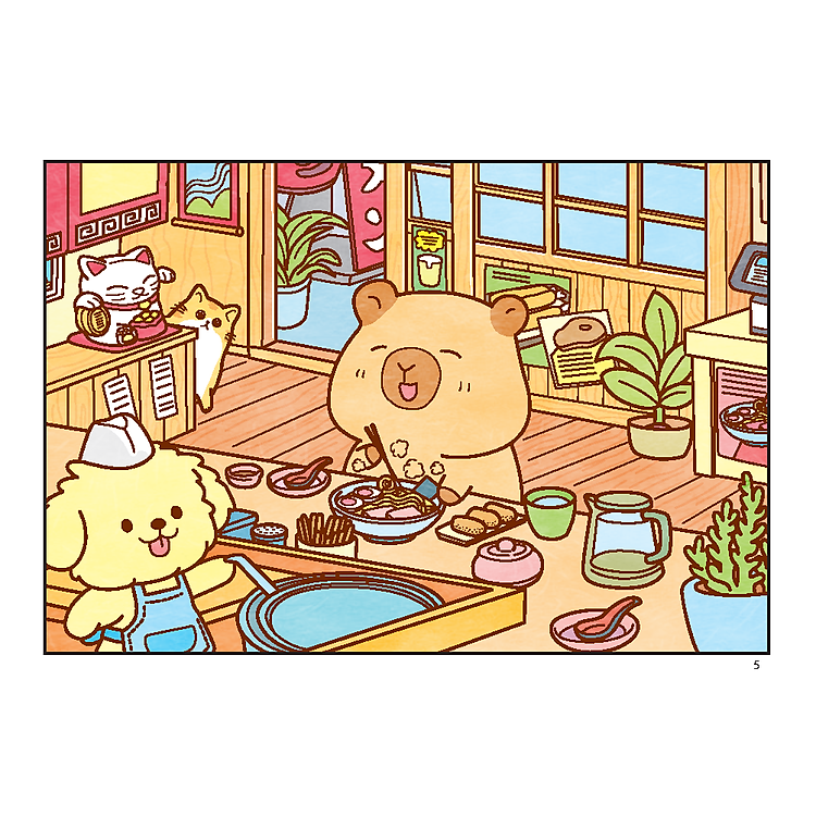 Sách Tô Màu - Capybara - Hạnh Phúc Nhỏ Của Capybara