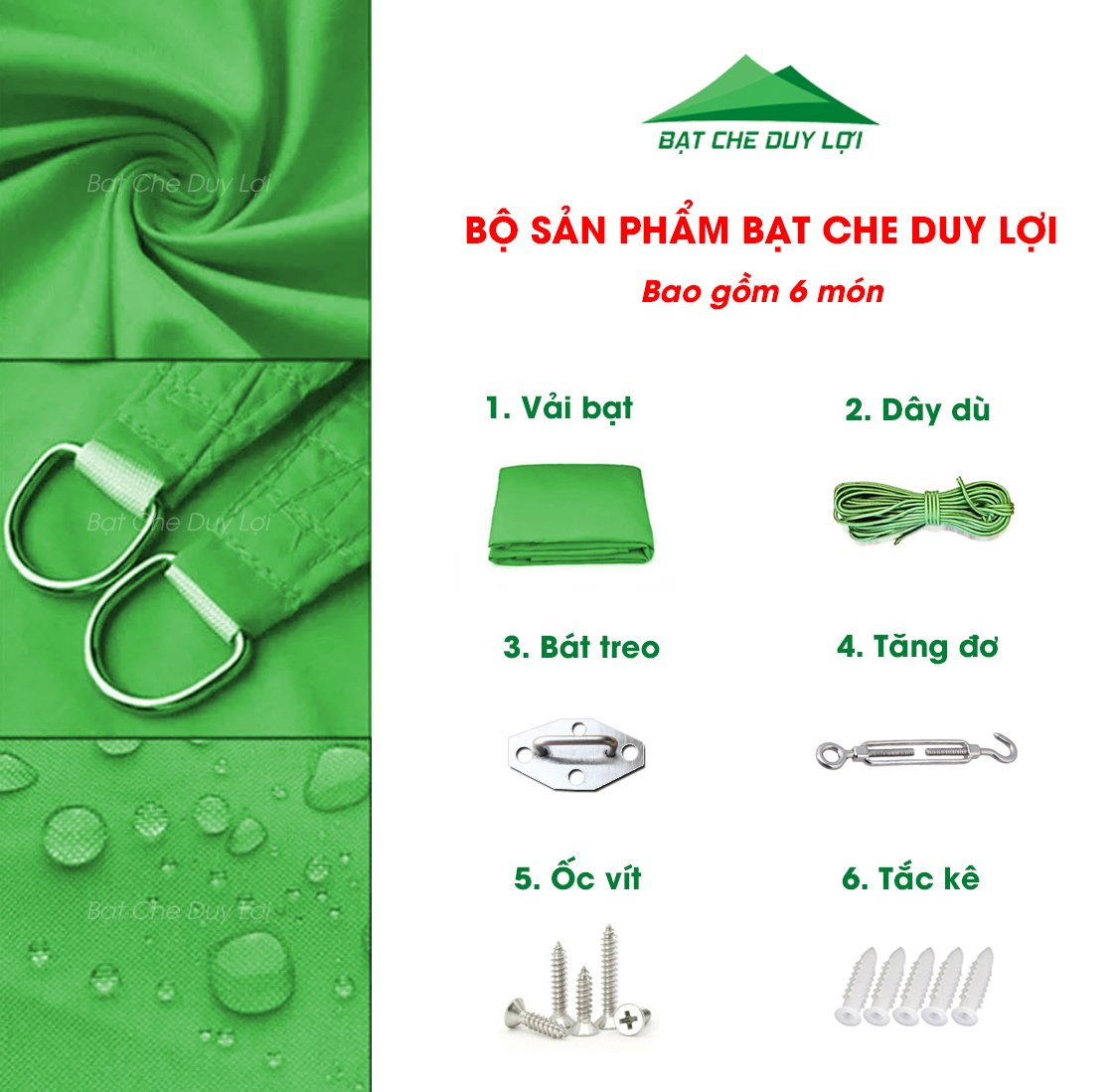 Bạt Căng Ngoài Trời Hình Tam Giác 4,5x4,5x4,5m