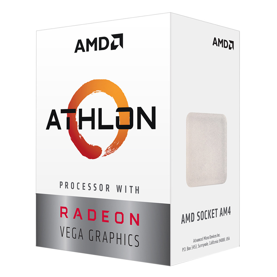 Bộ Vi Xử Lý CPU AMD Athlon 240GE Processor with Radeon Vega 3 Graphics - Hàng Chính Hãng