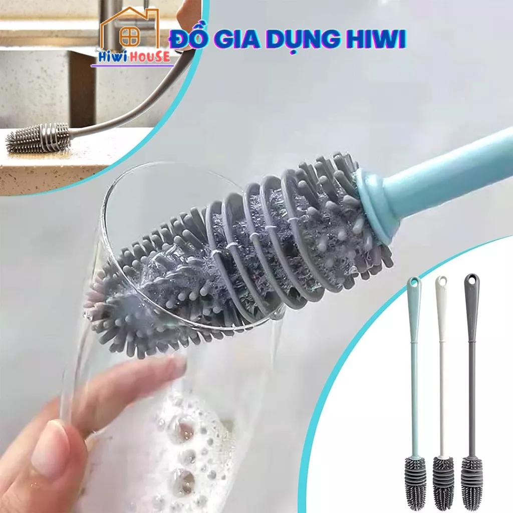 Cây cọ rửa cốc chén, bình sữa silicon, cây rửa cốc ly, cọ silicon, cọ cốc, chai lọ, bình sữa cao cấp, cọ vệ sinh chai