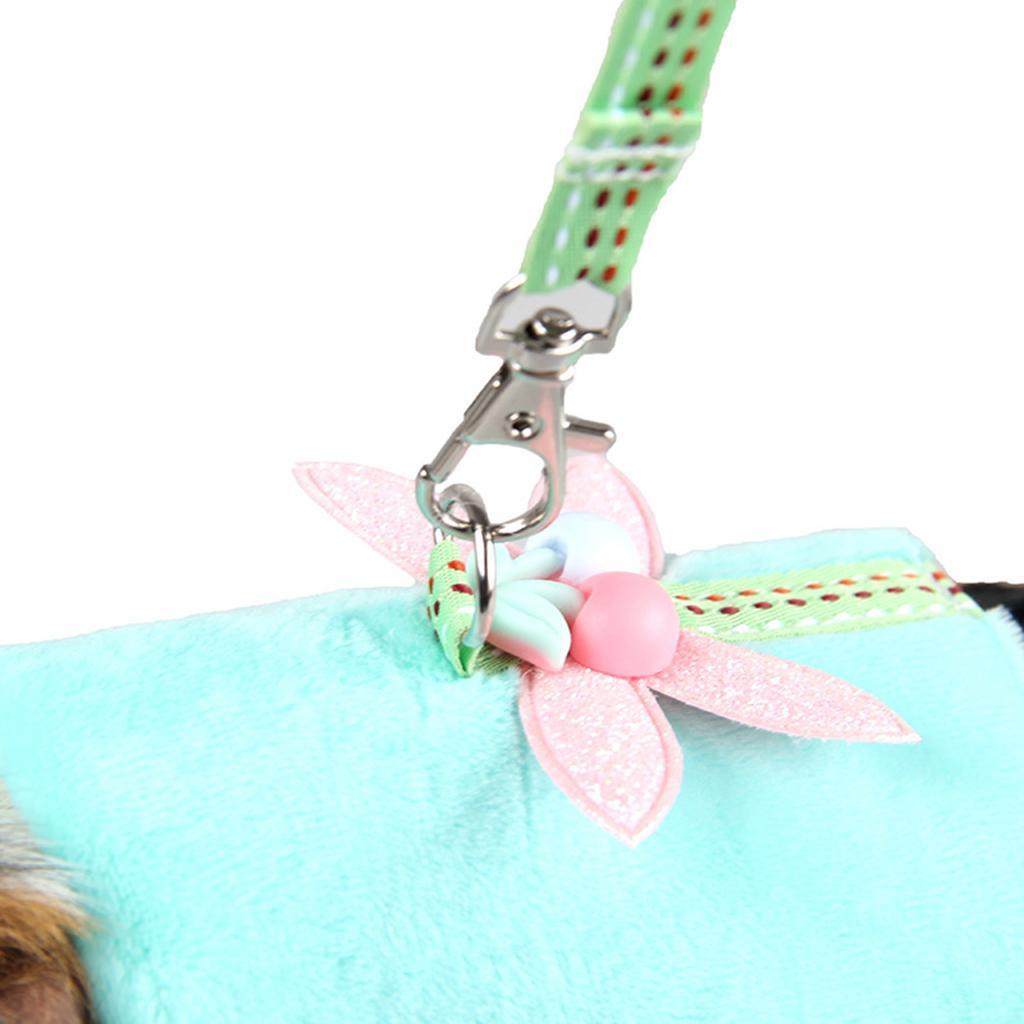 Soft Harness Vest and Leash Set for Pet Dwarf Hamster Gerbil Rat Mouse 2 Set