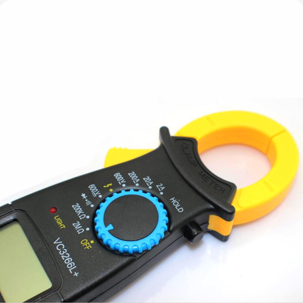 Generic Electric LCD Digital Clamp Multimeter Buzzer Resistance Tester Meter AC DC Volt Ammeter Black