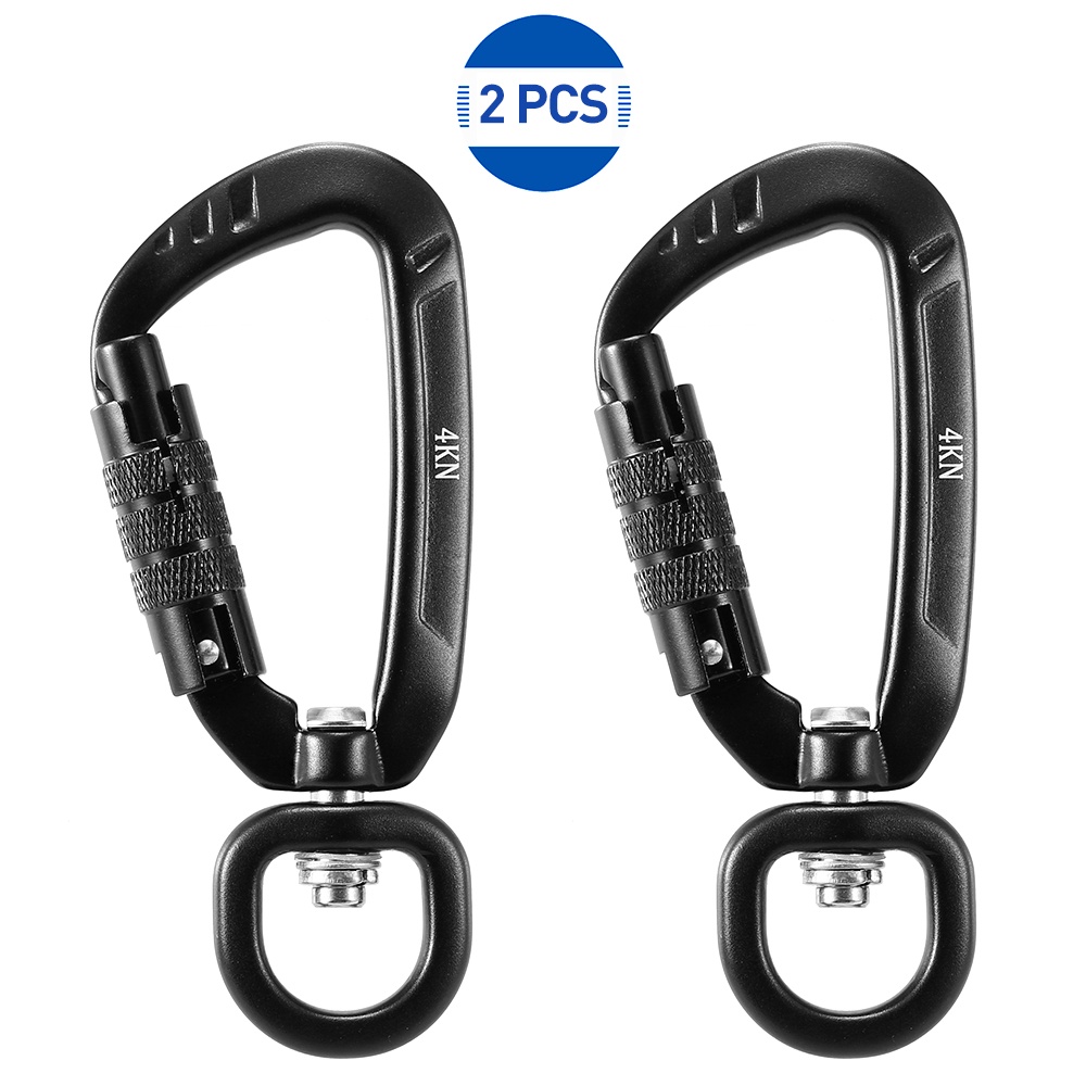 Móc khóa đa năng, Kẹp Carabiner xoay 360 độ