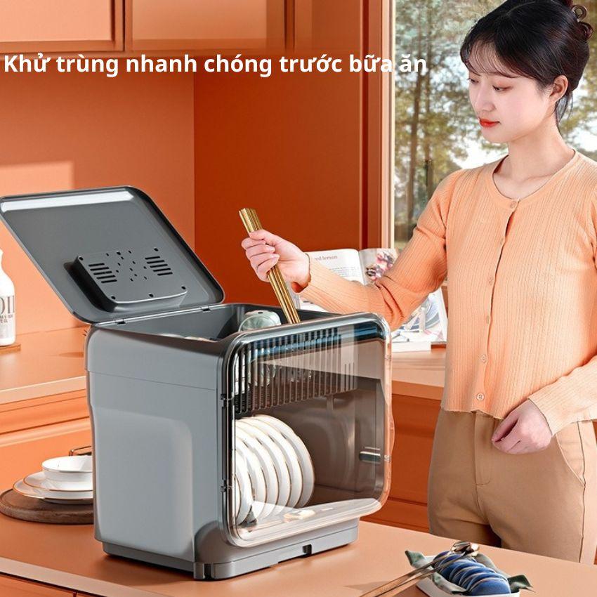 Máy Sấy Bát Khử Trùng Bình Sữa Neutrino 55L, Tủ Diệt Khuẩn Bát Đũa Bằng UV Diệt 99.99% Vi Khuẩn