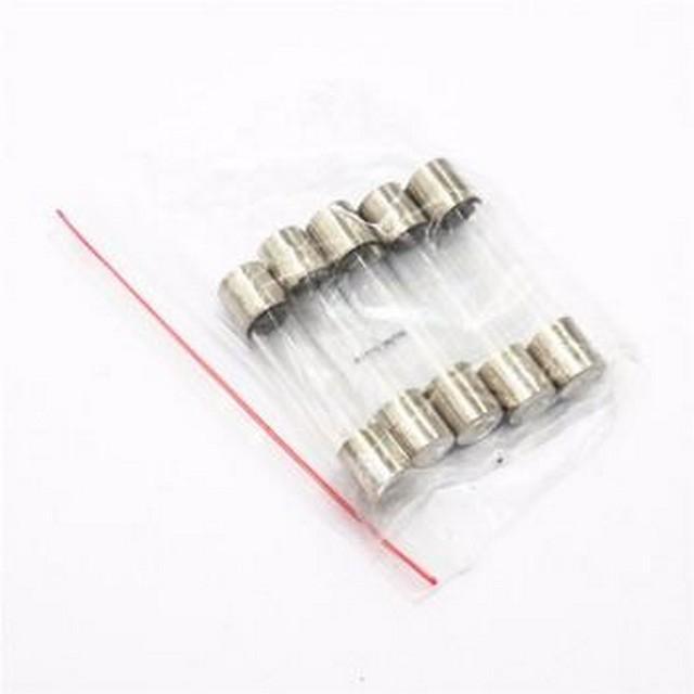 10 cầu chì ống cầu chì ổ cắm cầu chì ampli cầu chì thủy tinh 5A