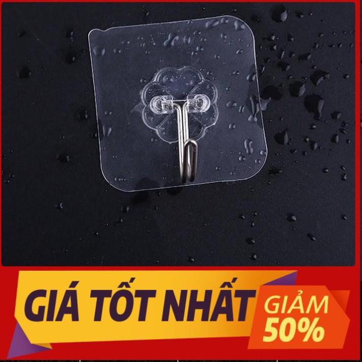 Móc dán tường siêu dính siêu chắc treo đồ chịu lực 10kg mini trong suốt
