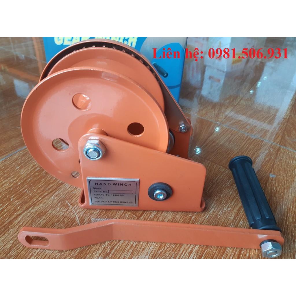 Tời quay tay vàng không cáp 1200LBS - 544kg