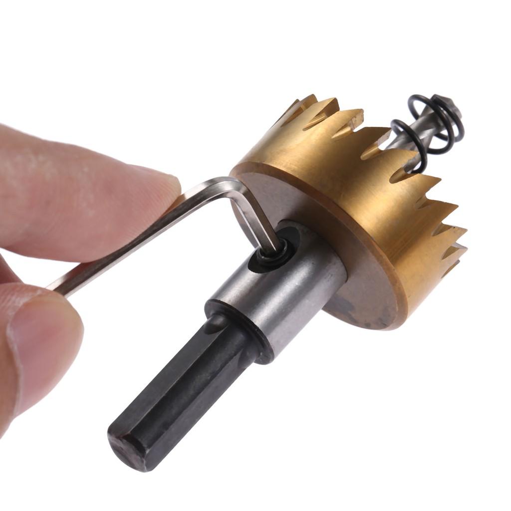 Bộ mũi khoan khoét lỗ phủ titanium đường kính từ 16mm đến 30mm